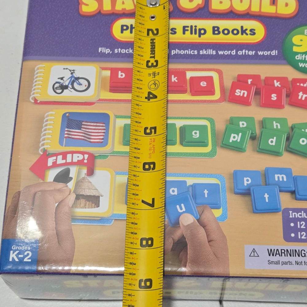 Lakeshore Stack & Build Phonics Flip Books TT331 Grades K-2 Learning Toy NEW - Picture 6 of 7